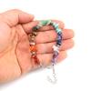 Handmade Beaded Natural Stone Crystal Gravel Alloy Bracelet Bracelet Bracelet Adjustable Multi-Color B28
