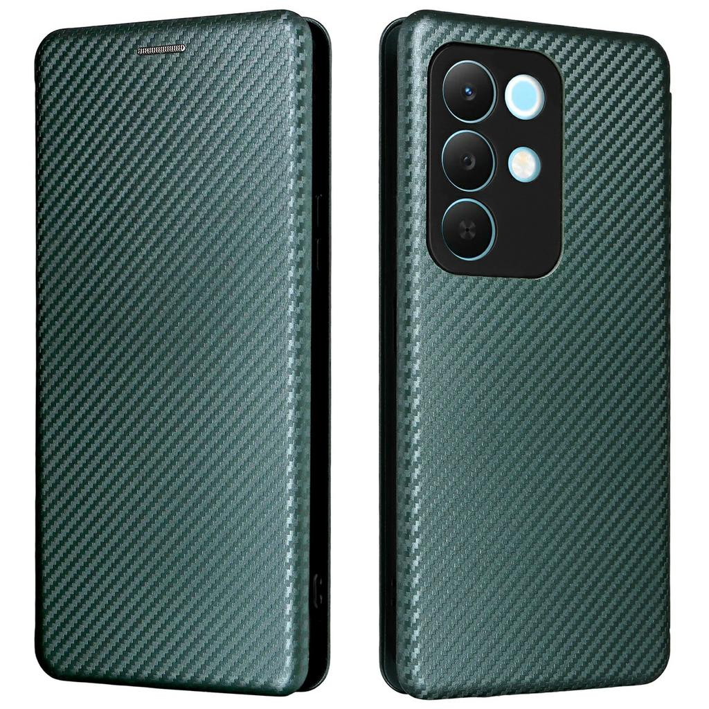 For Realme C85 5G/15x (India) 5G Case Carbon Fiber Texture Drop-Proof PU Leather Phone Cover