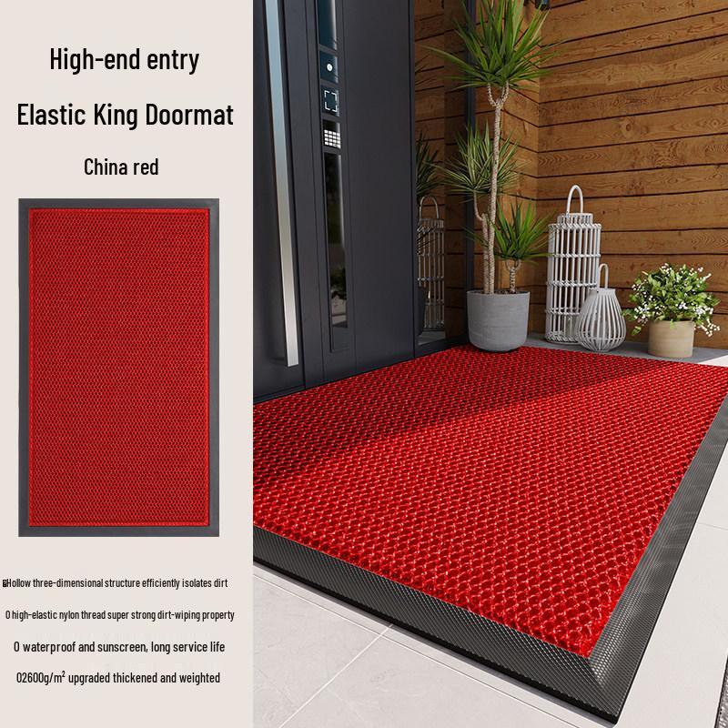 Non-Slip Outdoor Entrance Doormat - Elastic, Durable, Front Door Mat