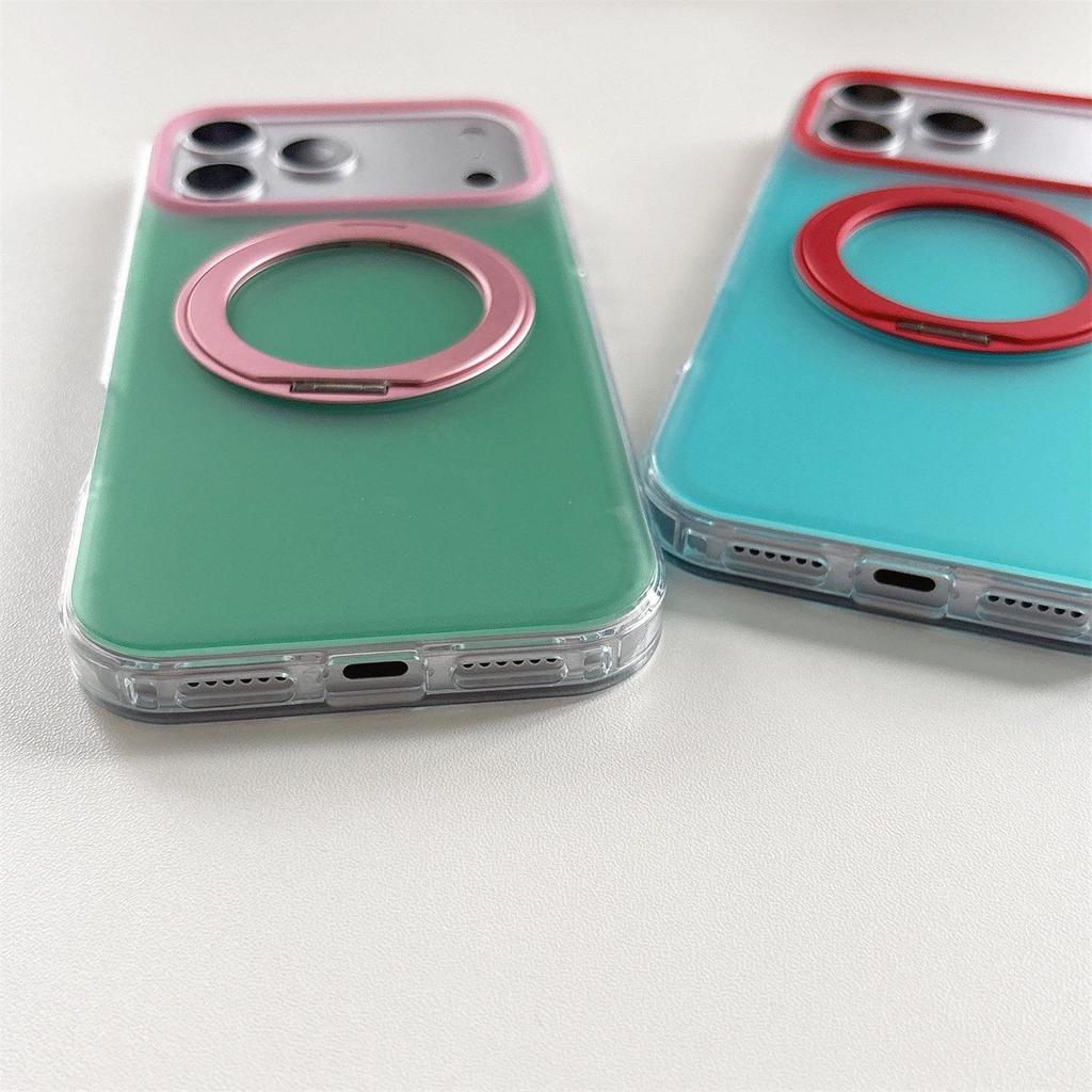 Magnetic Rotating Stand Case for iPhone 17 Pro Max - Compatible with iPhone 16 Pro Camera Button