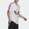 adidas originals MENS Tricol Logo Printed Crew Neck Short Sleeve White Men's GQ8921