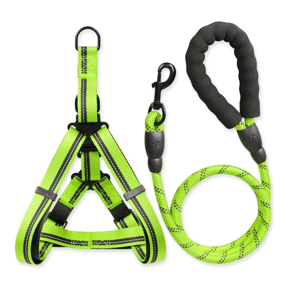 

Anti Pull Dog Leash Explosion Proof Pet Traction Belt Durable Dog Chain Small and Medium-sized Dog S зелёный