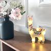 LED Decorative Hanging Night Light Lamp Animal Shape Cute Animal Modeling 12x19x2.8cm Lamp Alpaca Night Light Birthdays Gifts
