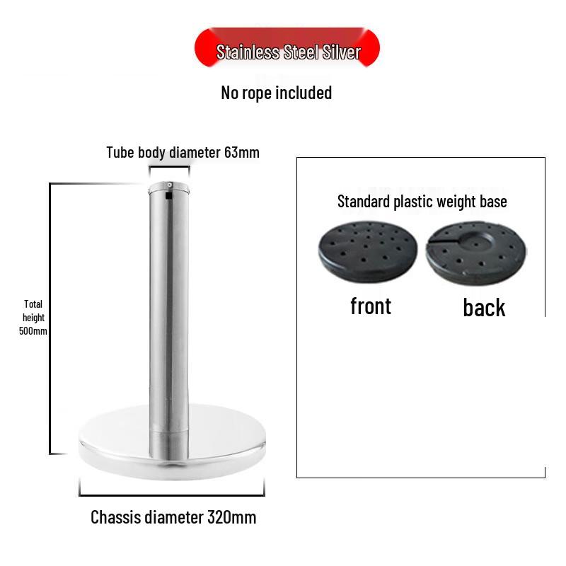 Metal Rope Barrier Post