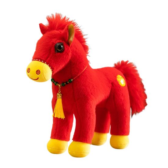

Кукла Лошадь Мягкая Ткань Ручная Работа Наполнитель ПП Хлопок Мягкая Игрушка Кукла Взрослые S красный