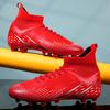 High-top Football Shoes Fly-woven Socks Shoes Tf Broken Nails Artificial Flat AG Nails Leather Feet Training Shoes for Men and Women