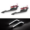 2Pcs Motorcycle Front Side Spoiler Winglets Aerodynamic Wing Set Fixed Wind Wings with LED Lights and Adhesive Decoration Sticker