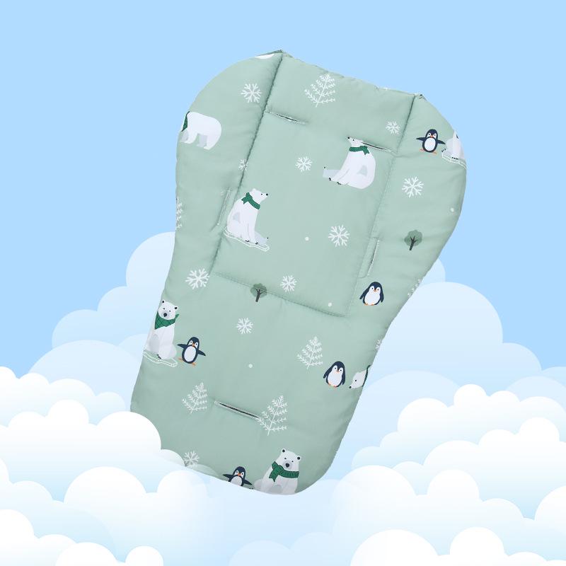 

Утолщенный теплый хлопковый вкладыш для детской коляски и стульчика для кормления.