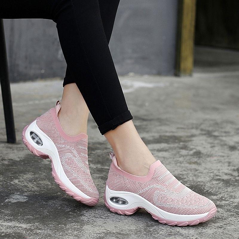 Fashion Ladies Shoes 2025 High Quality Slip-on Women's Vulcanize Shoes New Round Toe Outdoor Slip-Resistant Casual Breathable Sneakers