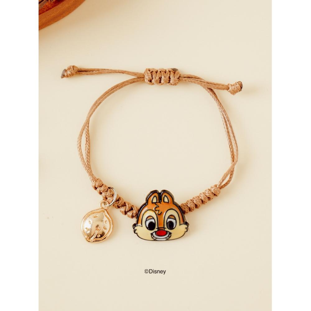 

Daiso DisNey Чіп і Дейл Вузловий браслет бежевий