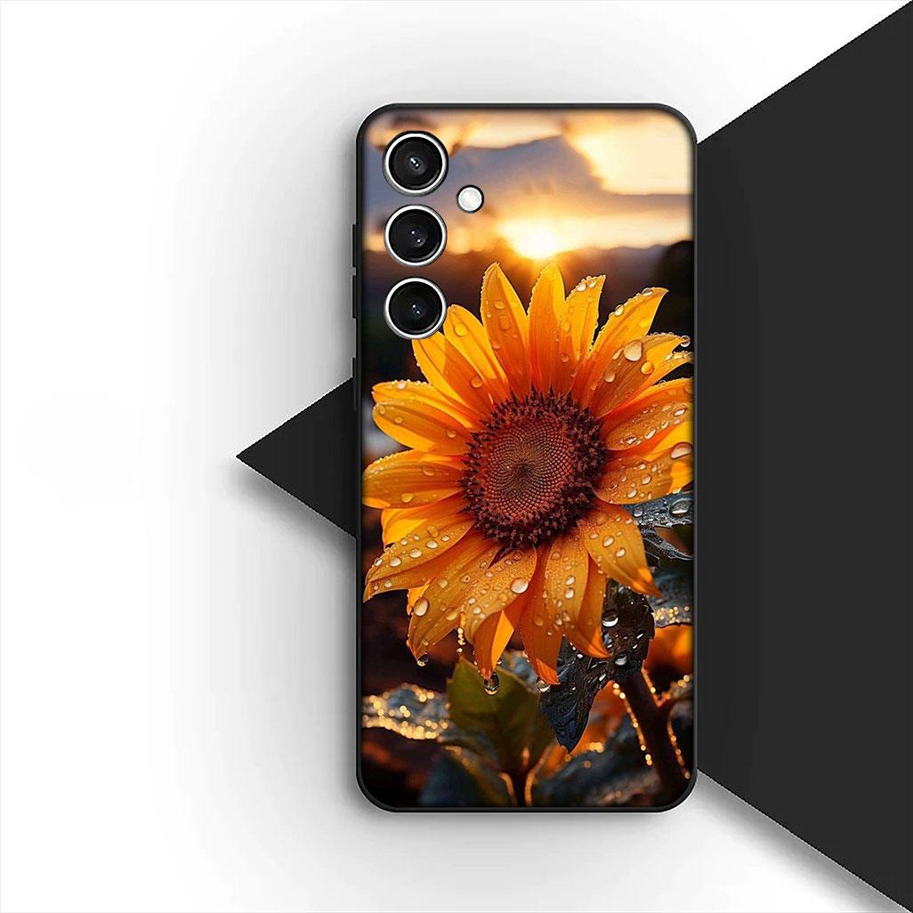 

Protective Cover for Apple iPhone 17 16 14 15 Plus Pro Max 16E ProMax + 15Plus 15+ 16+ Casing Phone Case Yellow Sunflower Flower iPhone 16e