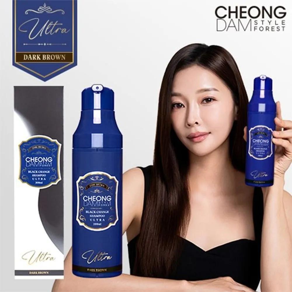 CHEONG DAM Ultra Hair Dye Shampoo 200ml Season 3 Dark Brown