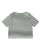 SOLEW Oversized Half Sleeve T-Shirt_Green Stripe