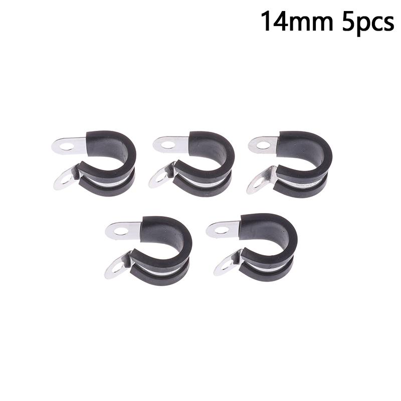

5 шт. 6-20 мм нержавеющая сталь резиновые зажимы P зажимы R-типа хомут для трубы кабельный монтажный хомут для шланга хомут для шланга фиксированный зажим M14