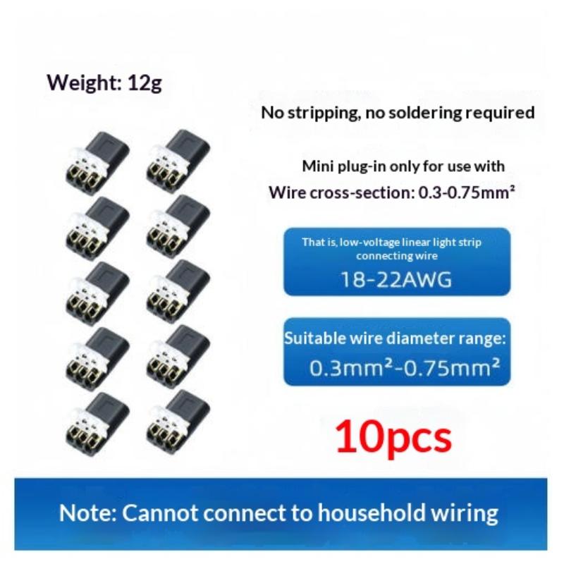 D3 Electric Cable Quick Connector 1/10Pcs Free Stripping Reliable Joiner for Commercial Lighting