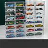 1/4pcs Stackable Car Display Box Dustproof Transparent Car Storage Box Acrylic Cabinet Rack  Kids