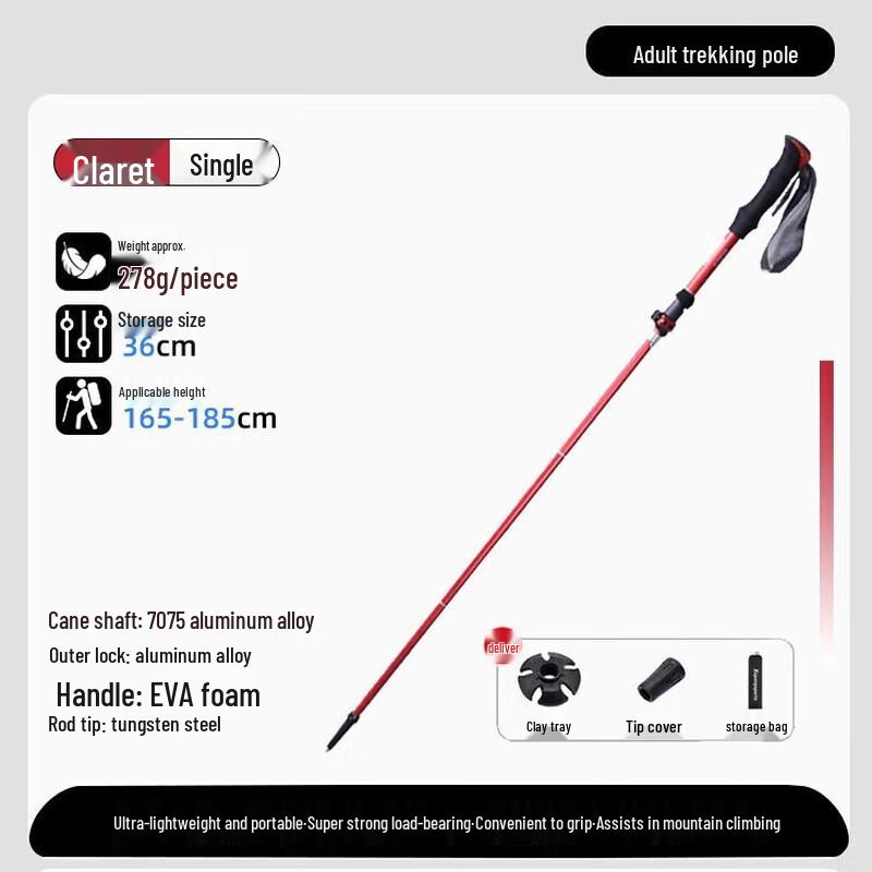 OEING Folding Trekking Pole For 165-185cm Height