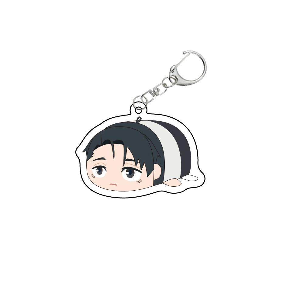 Anime Jujutsu Kaisen Beautiful Keychain Itadori Zenin Naoya Yuji Gojo Satoru Cartoon Acrylic Bag Tag Keyring Pendant Cos Accessory