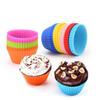 12 Stück Runde Silikonform für Kuchen, Muffins, Cupcakes, Puddingherstellung