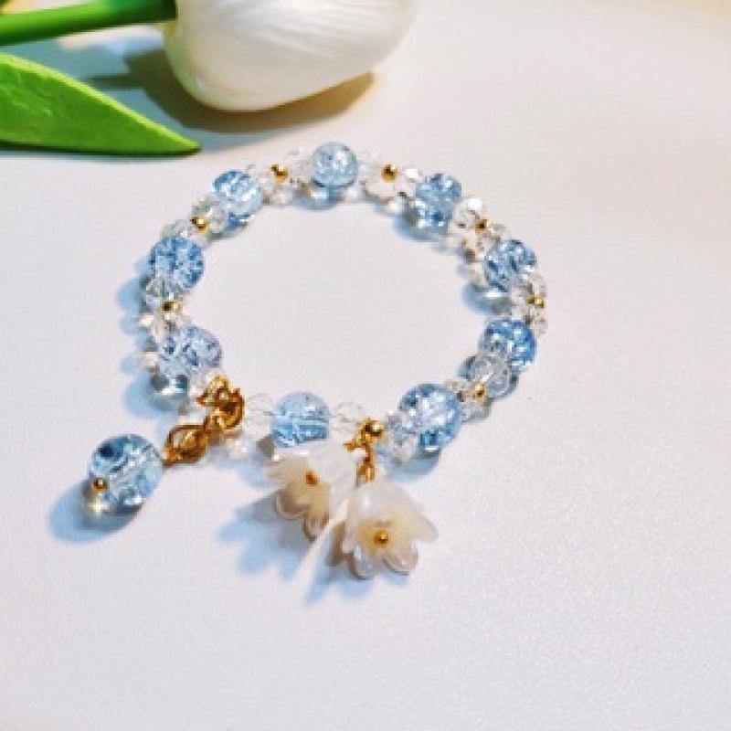 Lily of the Valley Butterfly Bracelet - Multi-Style Beaded Star & Moon Design