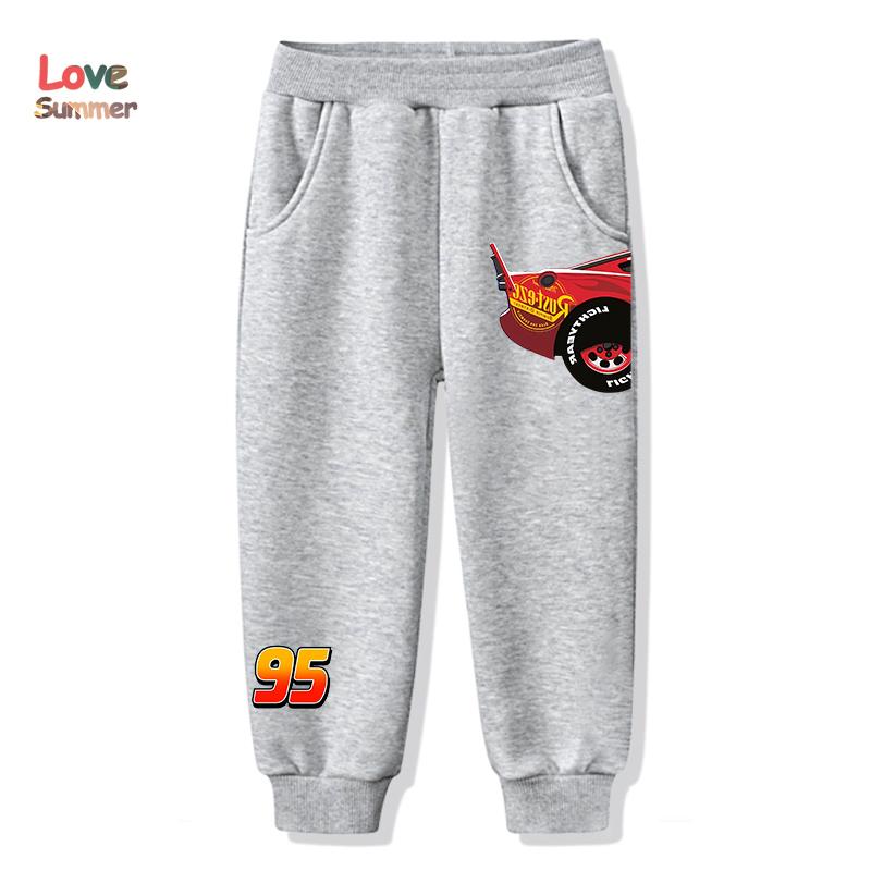 Boy's Pants Kids Trousers Cars Lightning McQueen Pants for Children Sweatpants Unisex Casual Spring Autumn Kids Clothes 4 To 14Years