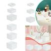 3Pcs Acrylic Boxes for Food Display Cube Risers for Cosmetics Collectibles