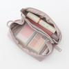 MUJI Wrinkle Nylon 11 x 6 x 84475788 Wide-Opening Pouch, Pink, Small, Approx. 3.5 cm,