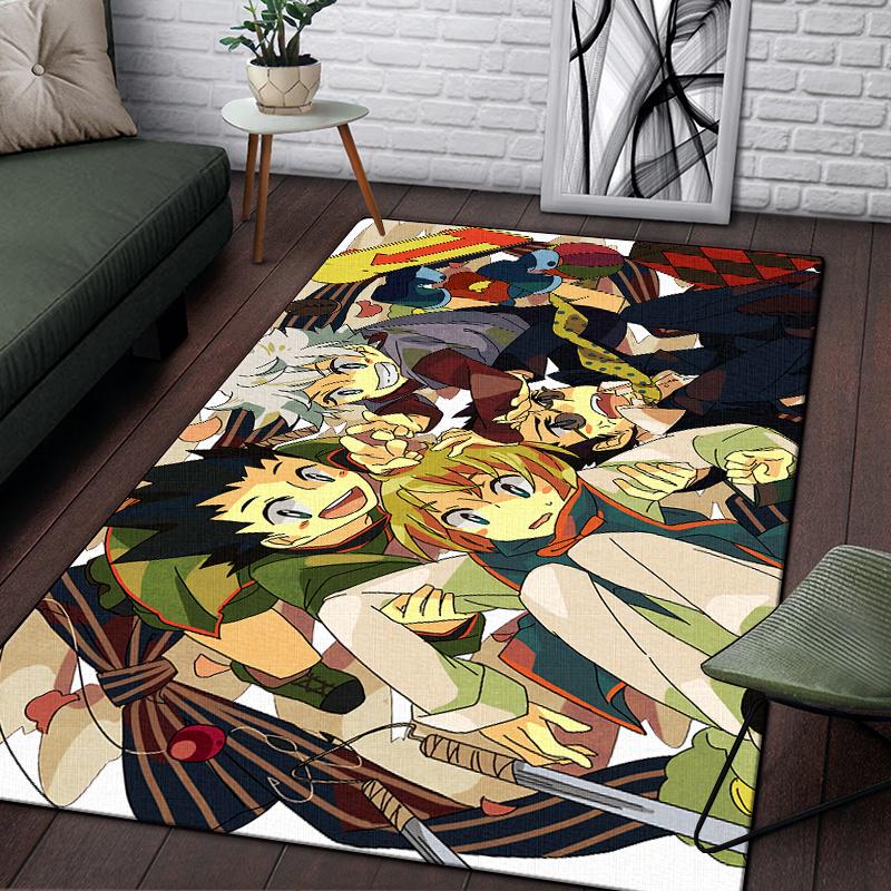 Hunter X Hunter Carpet for Living Room,Soft Flannel Rug for Bedroom ,Anti-Slip  BATHROOM Mat,  Baby Play Mat, Kitchen Mat