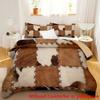 Splicing Cowhide 3D Printed Duvet Cover For Kids Teens Adults Soft Bedding Cover Pillowcase Splicing Design Home Quilt Cover