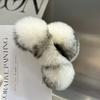 Real Rex Rabbit Hair Small Grab Clip Female Autumn and Winter Hairy Back Head Disc Claw Internet Celebrity Shark Clip Headgear Hairpin