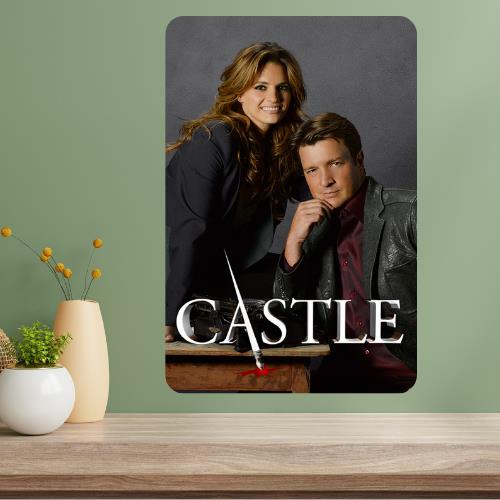 

Castle TV Show Metal Poster Sign 20x30cm（7.8x11.8inch）