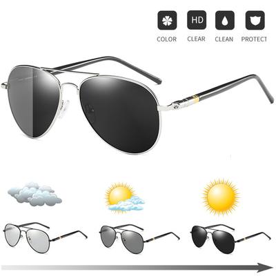 Gafas de Sol Fotocromáticas UV400 Clásicas Vintage Estilo Piloto para Hombres Mujeres Unisex Conducción Montar Gafas de Lujo