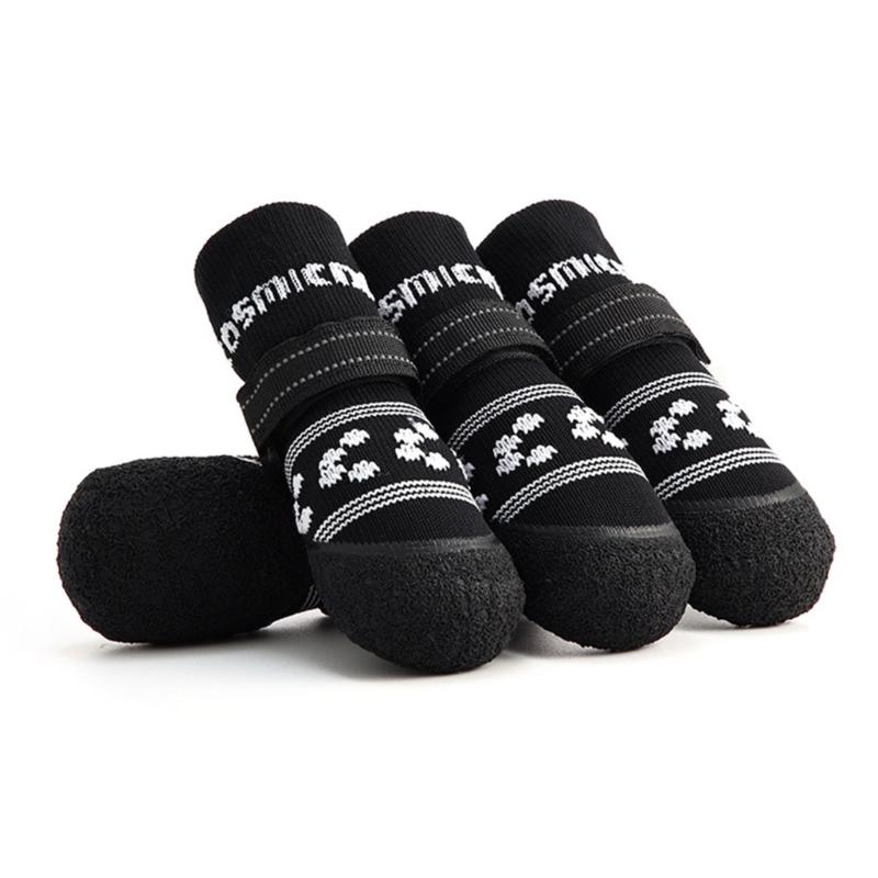 Breathable Dog Socks With Thick Grip Rubber Soles Pet Socks For Outdoor Indoor Protect Paws Safe On Hard Floor