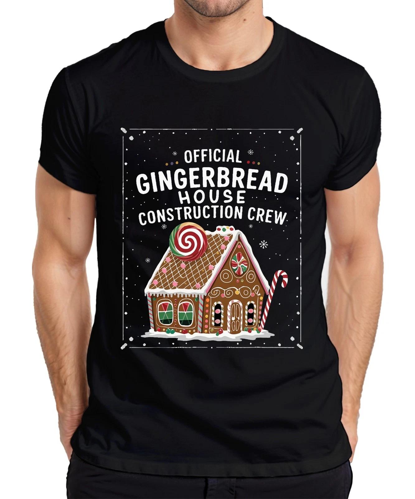 Official Gingerbread House Construction Crew Weihnachtsdesign Herren T-Shirt XL