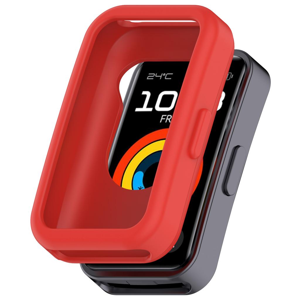 For Huawei Band 9/Band 8 Watch Case Soft Silicone Hollow Watch Frame Cover