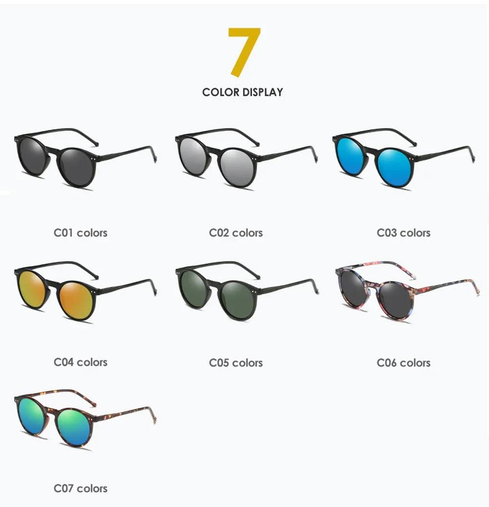 Sunglasses Men Women Brand Designer Retro Round Sun Glasses Vintage Male Female Goggles Uv400