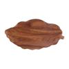 Japanese Acacia Wood Leaf-shaped Dinner Plate & Tea Tray for Snacks, Pastries, and Fruit