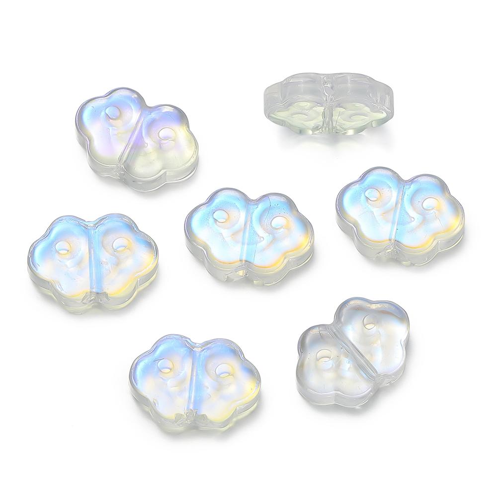 

10Pcs/lot Glass Cloud Shape Bead Colorful Lampwork Loose Beads for Jewelry Making DIY Bracelet Necklace Findings Supplies