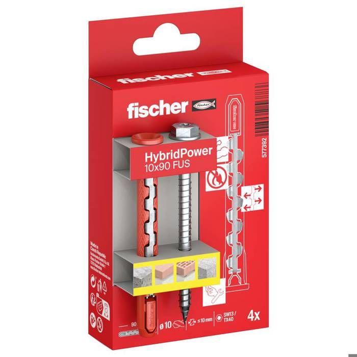 Fischer 577392 HybridPower Set de chevilles 90 mm 4 pc(s)