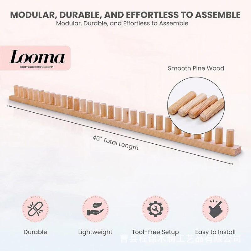 

Wooden Short Stick Scarf & Blanket Weaving Tool
