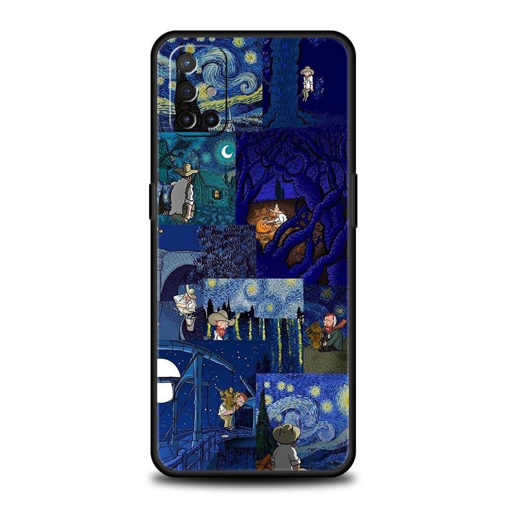 Art Aesthetic Van Gogh Starry Phone Case For OnePlus Nord CE 2 9 8 7 7T 10 Pro 9RT 9R 8T Nord N100 N200 N10 5G Silicone Cover
