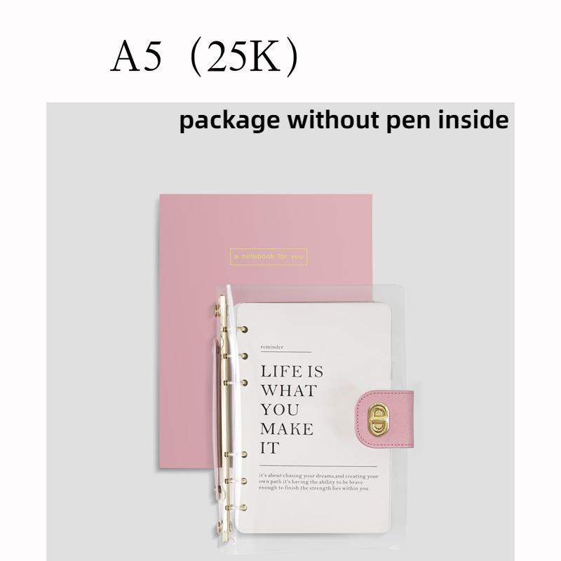 A5 High Quality Loose-leaf Business Office Notebook Support  Binder Journal Diary Planner Notepad School Stationery