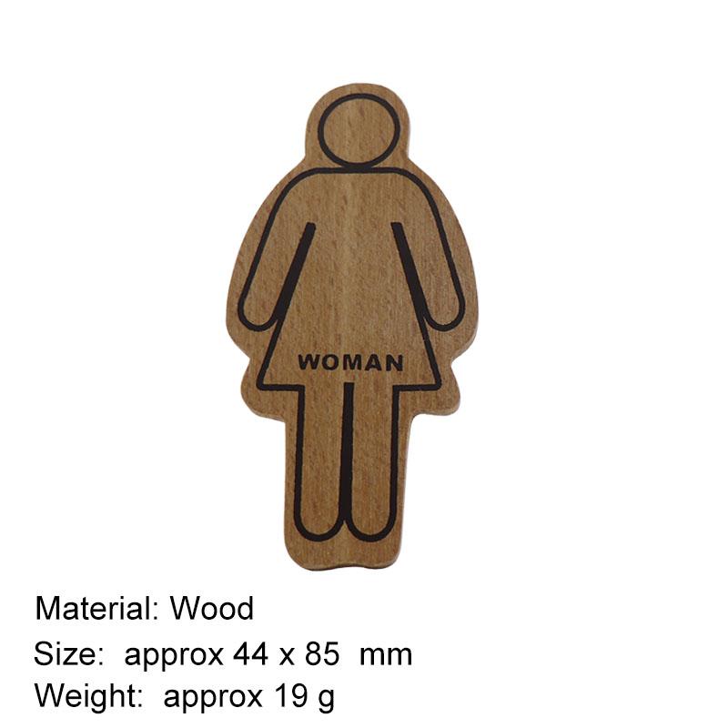 Male and Female Toilet Signage Sign Restroom Label WC Door Signs Men Women Bathroom Indicator for Mall Shops Cafe Home House