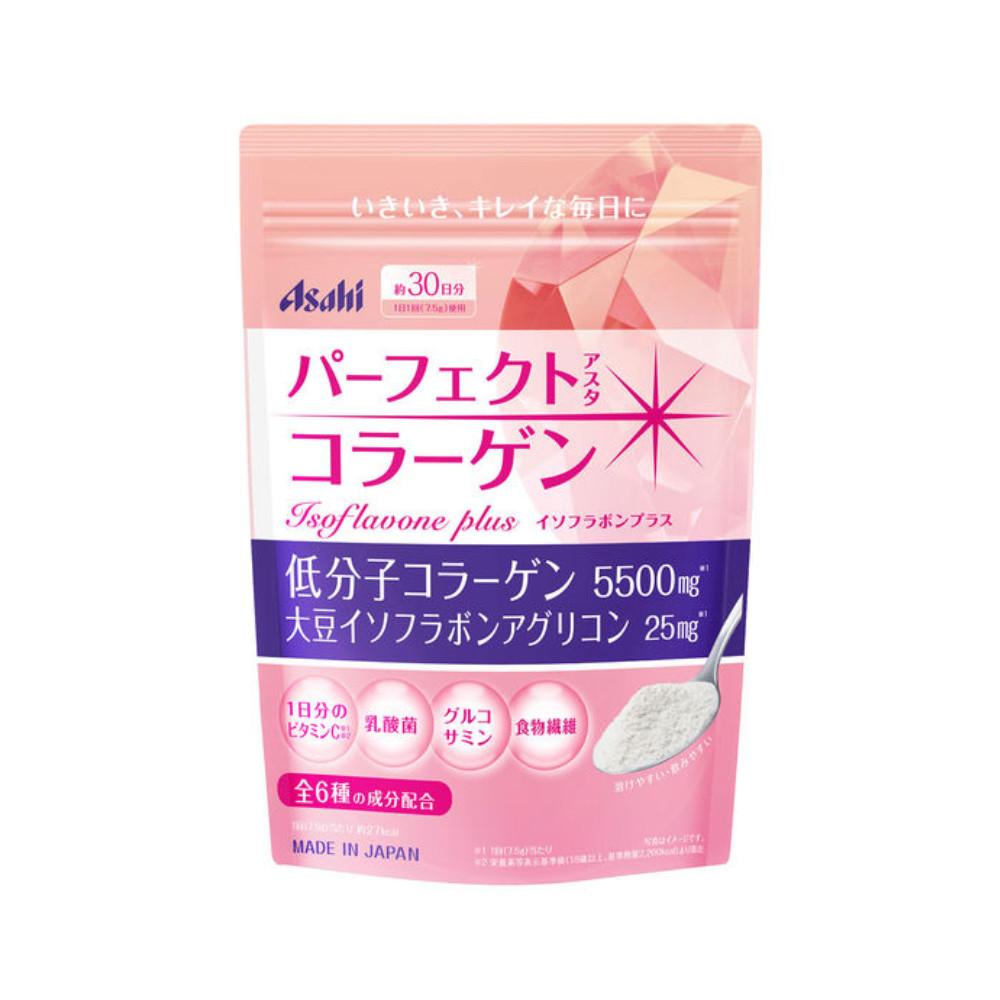 

Japan Asahi Group Foods Perfect Asta Collagen Powder Isoflavone Plus 228g 228g