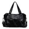 Retro Women's PU Leather Handbag Large Capacity Shoulder Bags Multi Zip Pocket Handbag for Daily Commute Work Shopping and Weekend Outings