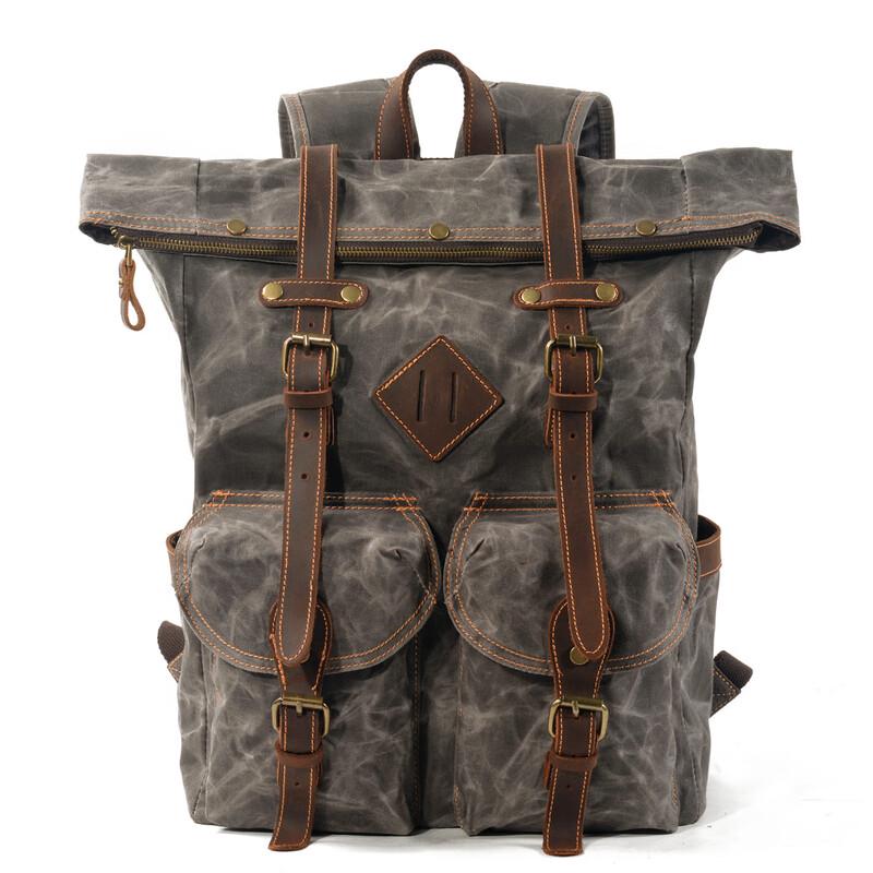 

Waterproof Canvas Travel Laptop Backpack 23-32L (38x15x45cm)
