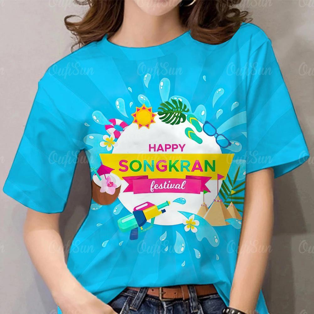 Women's Songkran Rainbow Graffiti T-shirt