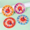 Wooden Learning Clock Toy for Kids Time Teaching