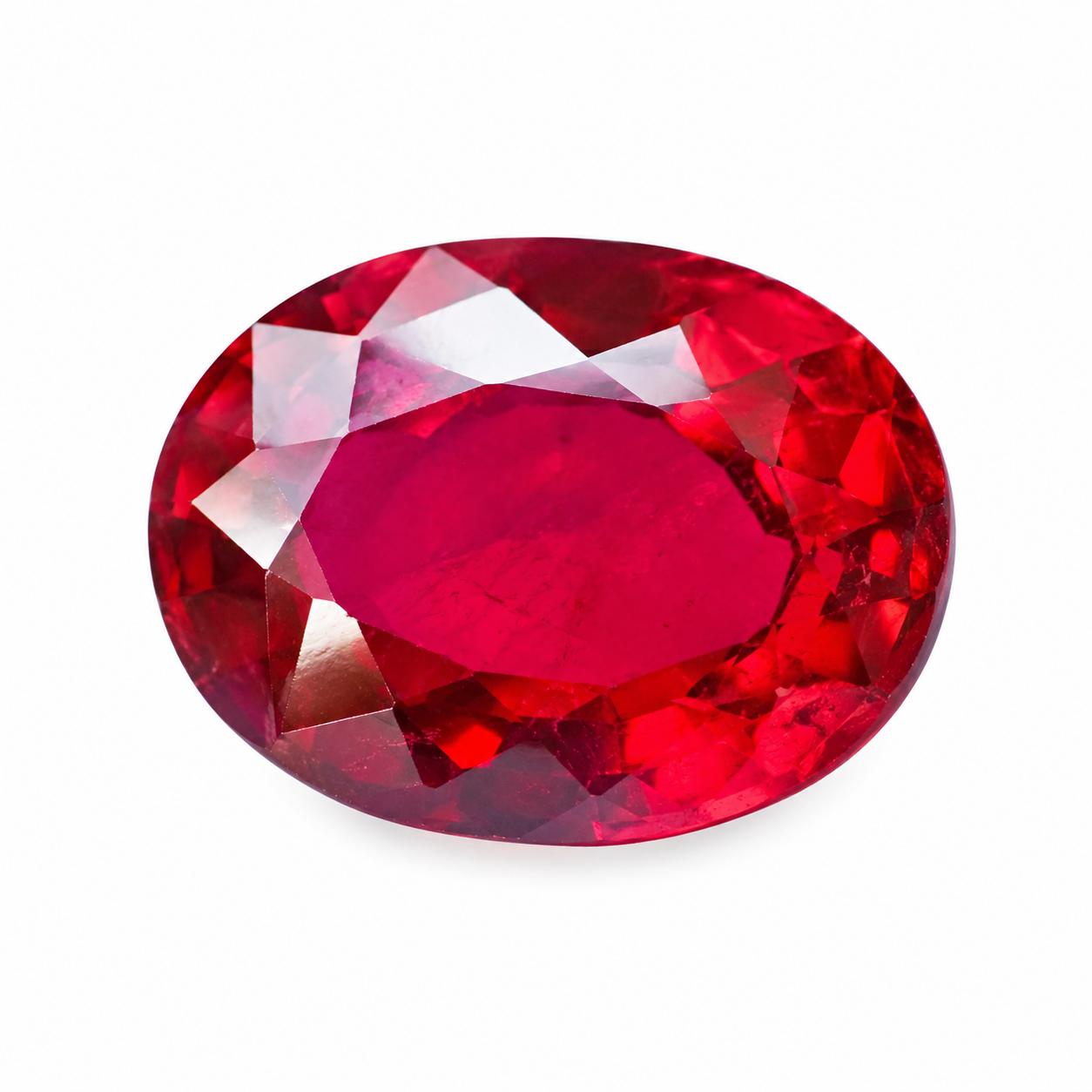 

13 Ct CERTIFIED Natural Red Ruby Oval Cut Jewelry Grade Loose Gemstone 16 mm Approx. червоний