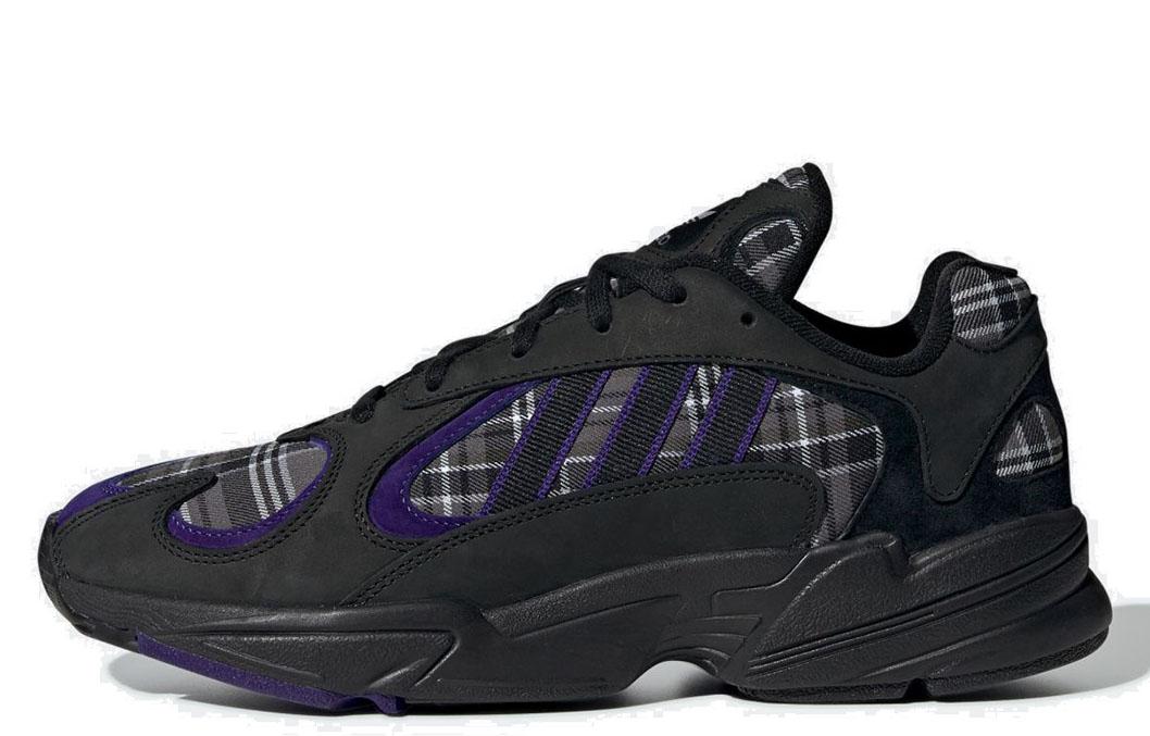 Adidas Yung-1 Purple Plaid EF3965 40⅔